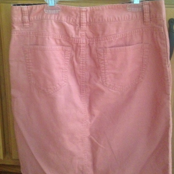 Pink Corduroy Style Skirt - Picture 2 of 8